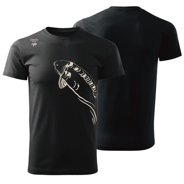 Giants Fishing Camiseta Negra Carpa Nadadora