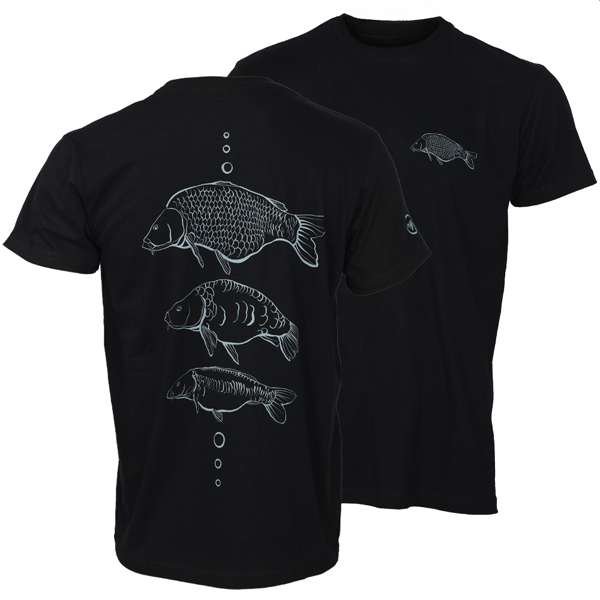 Giants Fishing Camiseta Negra Three Carps