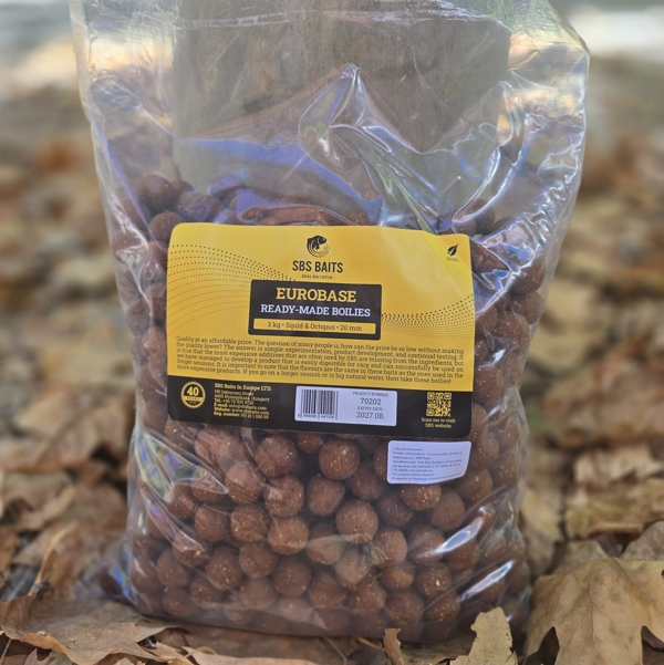 SBS EuroBase Ready-Made Boilies Squid Octopus 20mm